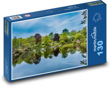 Pond - landscape garden Puzzle 130 pieces - 28.7 x 20 cm 