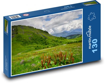 Meadow - landscape, nature - Puzzle 130 pieces, size 28.7x20 cm 