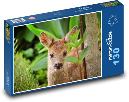 Kolouch - deer, cub - Puzzle 130 pieces, size 28.7x20 cm 