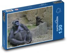 Gorila - zoo, opice Puzzle 130 dielikov - 28,7 x 20 cm 