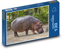 Hippo - animal, Africa Puzzle 130 pieces - 28.7 x 20 cm 