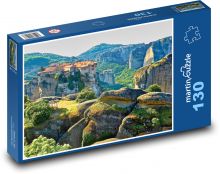 Monastery - hills, rocks Puzzle 130 pieces - 28.7 x 20 cm 