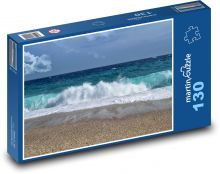 Vlny na pláži - moře, oceán Puzzle 130 dílků - 28,7 x 20 cm