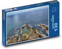 Rocks by the sea - ocean, water Puzzle 130 pieces - 28.7 x 20 cm 