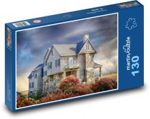 Kamenný dům - bouřka, mraky Puzzle 130 dílků - 28,7 x 20 cm