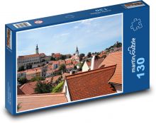 Mikulov - střechy a zámek Puzzle 130 dílků - 28,7 x 20 cm