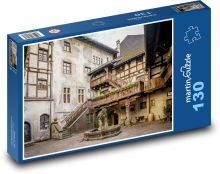 Feldkirch - Rakúsko, fontána Puzzle 130 dielikov - 28,7 x 20 cm 