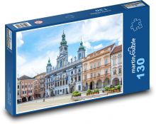 Czeskie Budejovice - plac, Czechy Puzzle 130 elementów - 28,7x20 cm