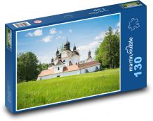 Kláštor - Česká republika, stavba Puzzle 130 dielikov - 28,7 x 20 cm 