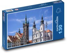 Klatovy - kostel, Česká republika Puzzle 130 - 28,7x20 cm