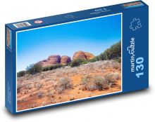 Kata Tjuta - skalné útvary, púšť Puzzle 130 dielikov - 28,7 x 20 cm 