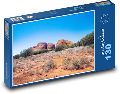 Kata Tjuta - skalné útvary, púšť - Puzzle 130 dielikov, rozmer 28,7x20 cm 