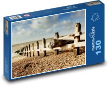 Plaża - morze, wybrzeże Puzzle 130 elementów - 28,7x20 cm