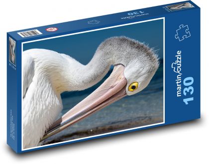 Pelican - water bird, animal - Puzzle 130 pieces, size 28.7x20 cm 