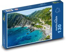 Grecja - Skopelos, wybrzeże Puzzle 130 elementów - 28,7x20 cm