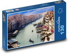 Benátky - Canal Grande, gondoliér Puzzle 130 dielikov - 28,7 x 20 cm 