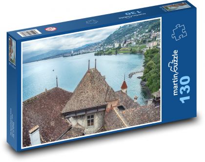 Hrad - pevnosť, strecha - Puzzle 130 dielikov, rozmer 28,7x20 cm 