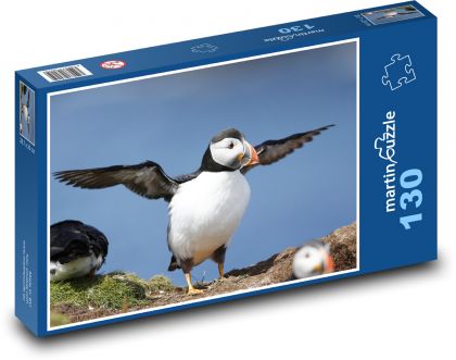 Puffin - bird, animal - Puzzle 130 pieces, size 28.7x20 cm 