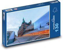 Hamburg - Speicherstadt, most Puzzle 130 dielikov - 28,7 x 20 cm 