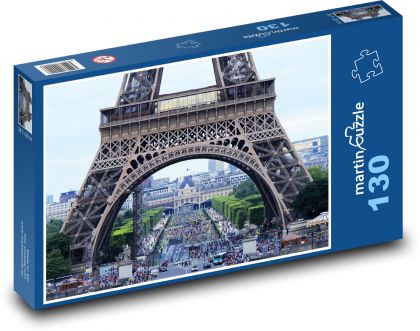 Eiffel Tower - Arch, France - Puzzle 130 pieces, size 28.7x20 cm 