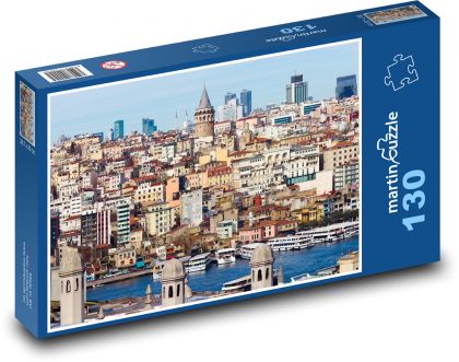 Veža Galata - Istanbul, Nemecko - Puzzle 130 dielikov, rozmer 28,7x20 cm 