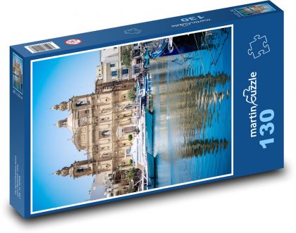 Malta - boat, sea - Puzzle 130 pieces, size 28.7x20 cm 