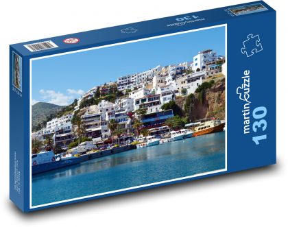 Crete - Agia galini, sea - Puzzle 130 pieces, size 28.7x20 cm 