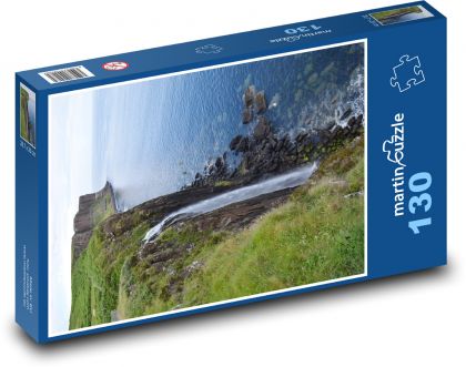 Isle of Skye - Waterfall, Scotland - Puzzle 130 pieces, size 28.7x20 cm 