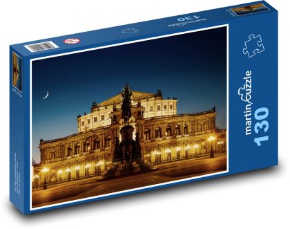 Semperoper - opera, Drážďany - Puzzle 130 dílků, rozměr 28,7x20 cm