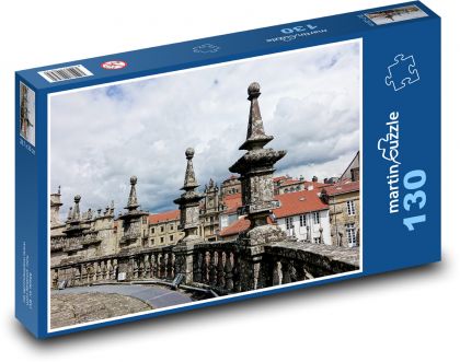 Katedrála - Santiago de Compostela, Španielsko - Puzzle 130 dielikov, rozmer 28,7x20 cm 