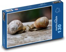 Šneci - zvířata, ulita  Puzzle 130 dílků - 28,7 x 20 cm