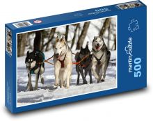 Pes - huskies Puzzle 500 dielikov - 46 x 30 cm 