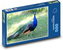 Peacock Puzzle of 500 pieces - 46 x 30 cm 