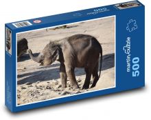 Elephant Puzzle of 500 pieces - 46 x 30 cm 