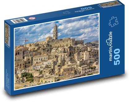 Itálie - Matera, Sassi - Puzzle 500 dílků, rozměr 46x30 cm