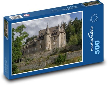 France - Lozere, castle - Puzzle of 500 pieces, size 46x30 cm 