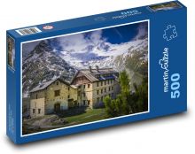 Rakúsko - Zillertal, chaty Puzzle 500 dielikov - 46 x 30 cm 