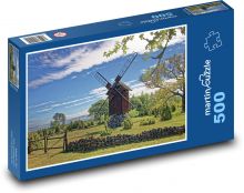 Estónsko - veterný mlyn Puzzle 500 dielikov - 46 x 30 cm 