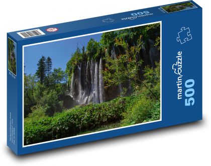 Chorvatsko - Plitvice - Puzzle 500 dílků, rozměr 46x30 cm