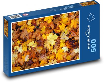 Autumn leaves - Puzzle of 500 pieces, size 46x30 cm 