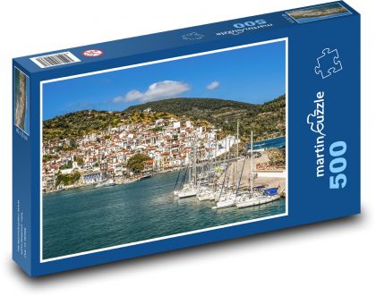 Řecko - Skopelos - Puzzle 500 dílků, rozměr 46x30 cm