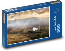 Vlak na kamenném mostě Puzzle 500 dílků - 46 x 30 cm