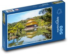 Japonsko - zlatý chrám Puzzle 500 dílků - 46 x 30 cm