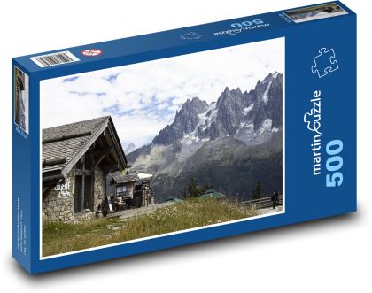 Alpy - Mont Blanc - Puzzle 500 dielikov, rozmer 46x30 cm 