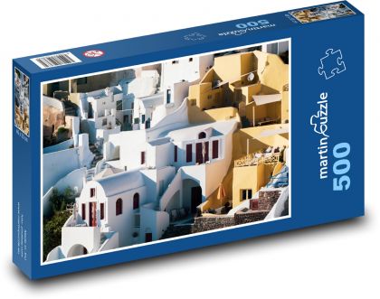 Řecko - Santorini - Puzzle 500 dílků, rozměr 46x30 cm