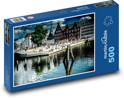 Německo - Lübeck - Puzzle 500 dílků, rozměr 46x30 cm