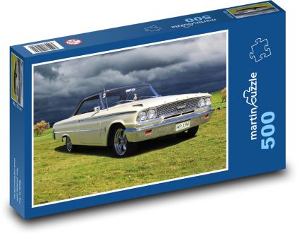 Auto - Ford Galaxie - Puzzle 500 dílků, rozměr 46x30 cm