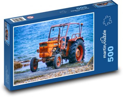 Starý traktor - Puzzle 500 dílků, rozměr 46x30 cm