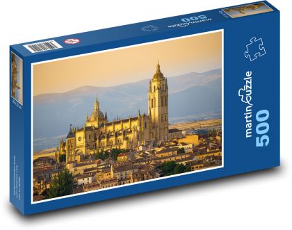 Španělsko - Segovia - Puzzle 500 dílků, rozměr 46x30 cm