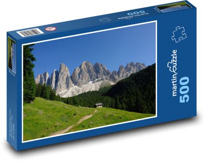 Mountain peaks - natural scenery - Puzzle of 500 pieces, size 46x30 cm 